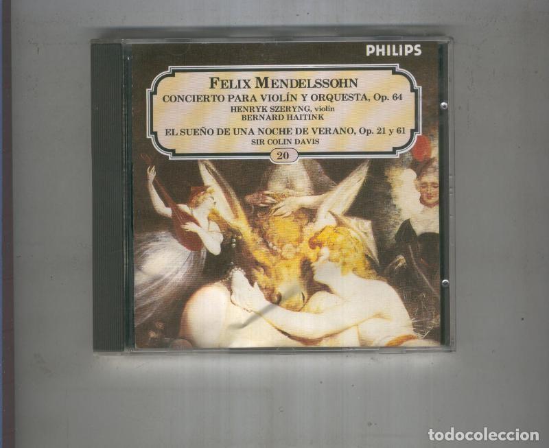 Libros antiguos: CD: MENDELSSOHN PHILIPS CLASSICS Numero 20 - VARIOS