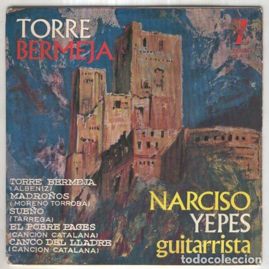 Libros antiguos: Disco 33 r.p.m: NARCISO YEPES - Torre Bermeja (Zafiro) - Joan Manuel Serrat