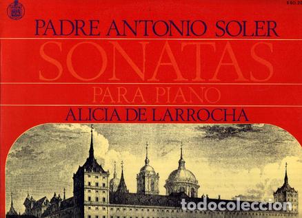 Antiquarische B&uuml;cher: Disco/Vinilo-LP: ANTONIO SOLER - Sonatas para Piano, Alicia Larrocha (Hispa Vox) - Antonio Soler