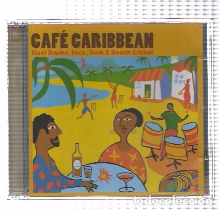 Livros antigos: CD Musica: CAFE CARIBBEAN - Recopilatorio. Steel Drums, Soca, Rum and Beach Cricket - Varios