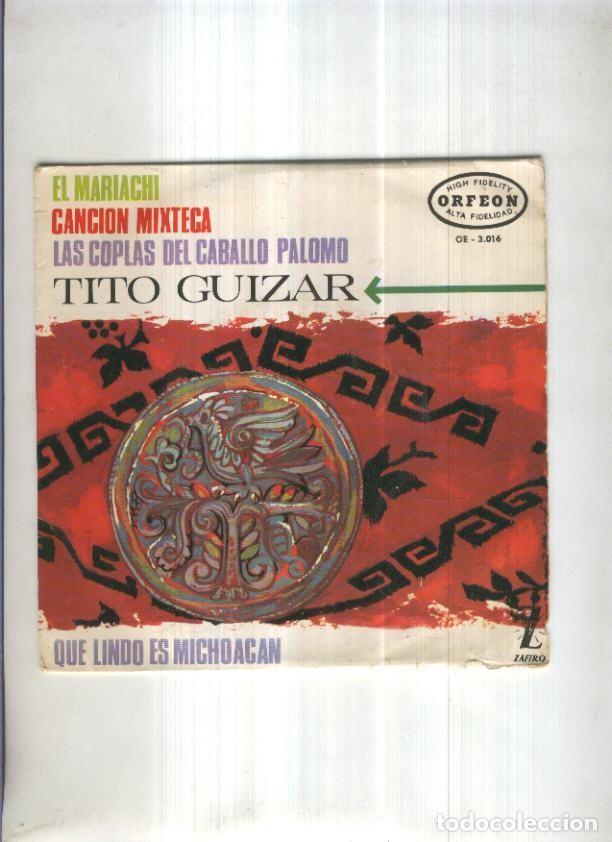 Antiquarische B&uuml;cher: Funda Vinilo Single: TITO GUIZAR - Que Lindo es Michoacan (Solo Funda) - Varios