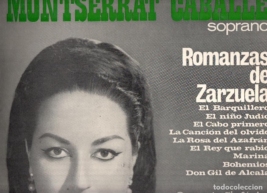 Antiquarische B&uuml;cher: Disco/Vinilo-LP: MONTSERRAT CABALLE - Romanzas de Zarzuela (Columbia) - Montserrat Caballe