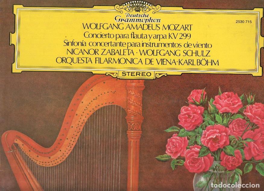 Libros antiguos: Disco/Vinilo-LP: MOZART - Concierto para Flauta y Arpa KV 299 (Deustsche Grammophon) - Mozart