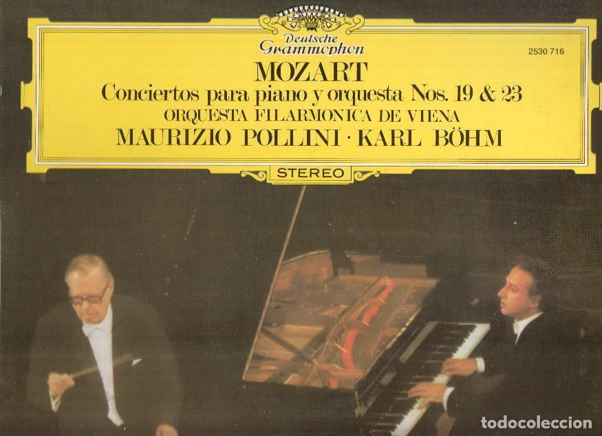 Libros antiguos: Disco/Vinilo-LP: MOZART - Conciertos para piano y Orquesta Nos. 19 y 23 (Deustche Gramophon) - Mozar