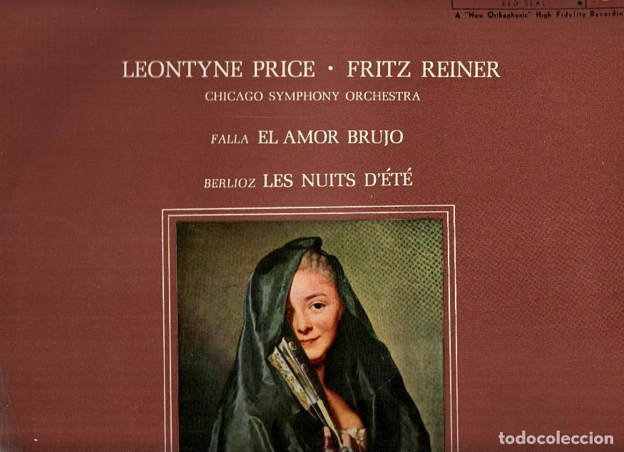 Libros antiguos: Disco/Vinilo-LP: FALLA Y BERLIOZ - El Amor Brujo y Les Nuits D,Ete (RCA) - Falla y Berlioz