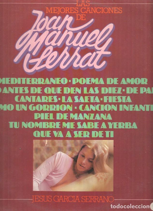 Libri antichi: LP: Las mejores canciones de Joan Manuel Serrat