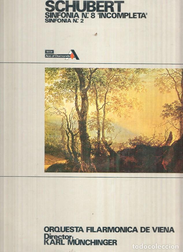 Libri antichi: Lp: Schubert - Sinfonica numero 8 incompleta y sinfonia numero 2