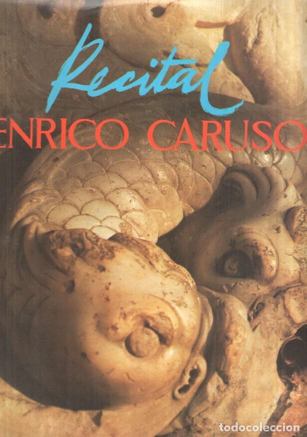 Libri antichi: LP: Recital Enrico Caruso. Serie etiqueta dorada. Zafiro
