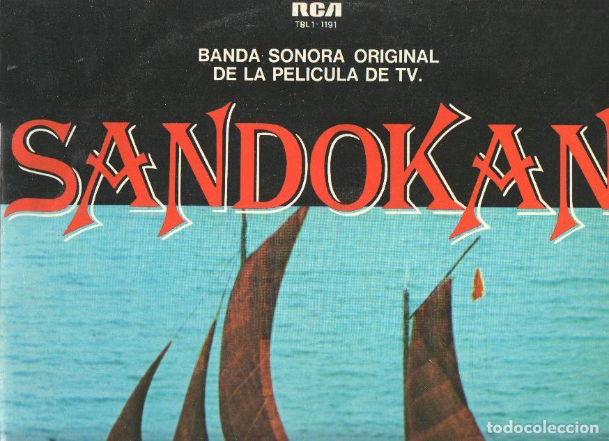Libri antichi: Disco-LP 33rpm: SANDOKAN - Banda Sonora Original de la Pelicula (RCA) - Guido y Maurizio De Angelis