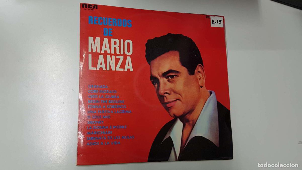 Libri antichi: LP, RCA: Recuerdos de Mario Lanza - Granada, Core ingrato, Vesti la giubba