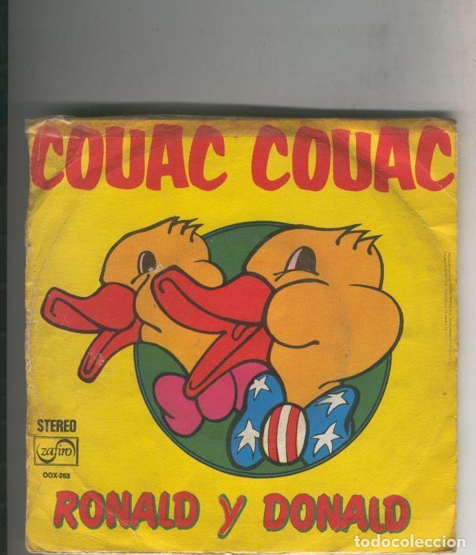 Libri antichi: Disco de 45 r.p.m: Ronald y Donal: Couac Couac y Pussycat - Varios