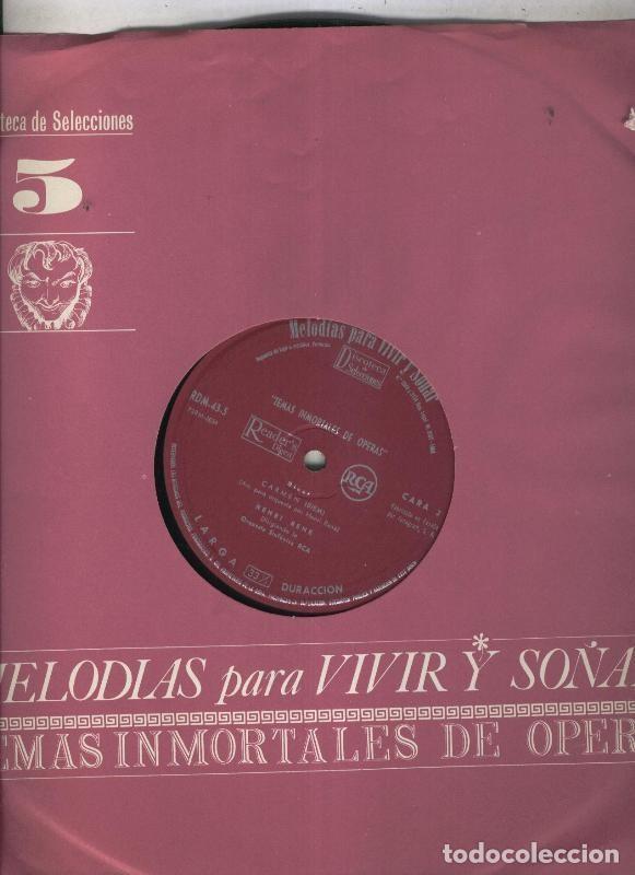 Livres anciens: Disco LP: Melodias para vivir y so&ntilde;ar volumen 05: Temas inmortales de Opera - Varios