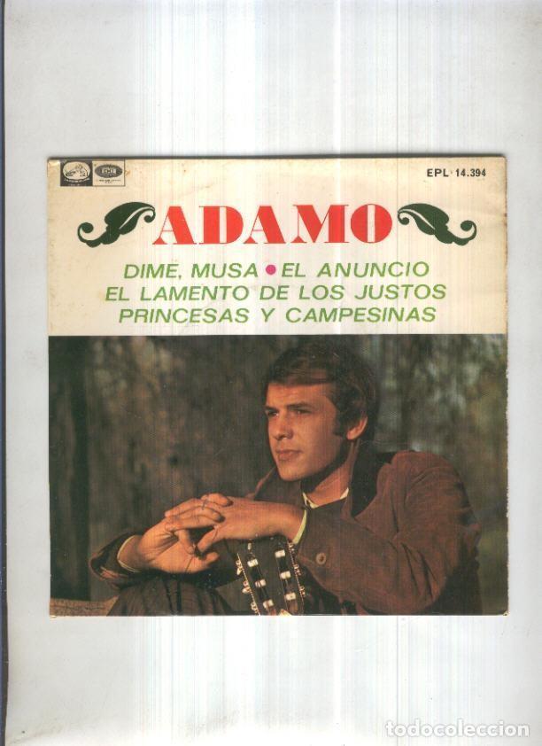 Libri antichi: Funda Vinilo Single: ADAMO - Dime, Musa (Solo Funda) - Varios