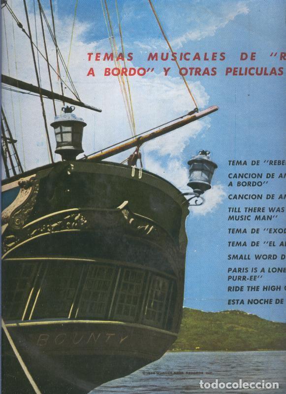 Libri antichi: Disco LP: Temas musicales de Rebelion a bordo - Varios
