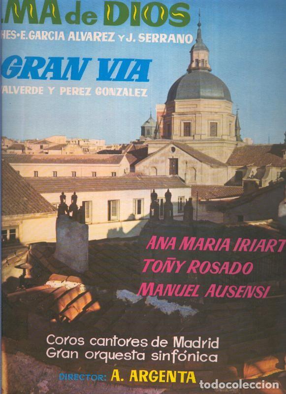 Libri antichi: Disco LP: Alma de Dios y La Gran Via - Varios
