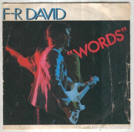 Livros antigos: Disco 45 r.p.m: F-R DAVID - Words (Carrere) - F-R David