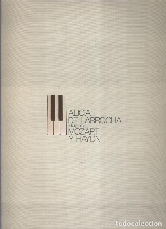 Livros antigos: Disco LP: Alicia de Larrocha - Varios