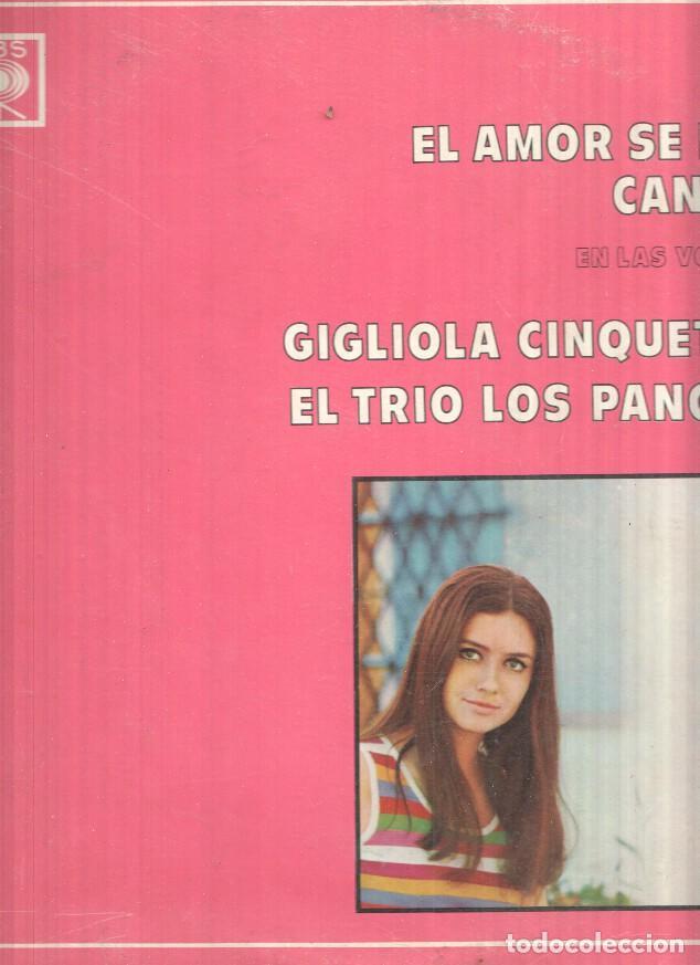 Libros antiguos: Lp: El amor se hace cancion, en las voces de Gigliola Cinquetti y el trio los Panchos