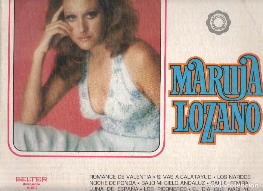 Libros antiguos: Disco-LP 33rpm: MARUJA LOZANO - Grandes Exitos - Maruja Lozano