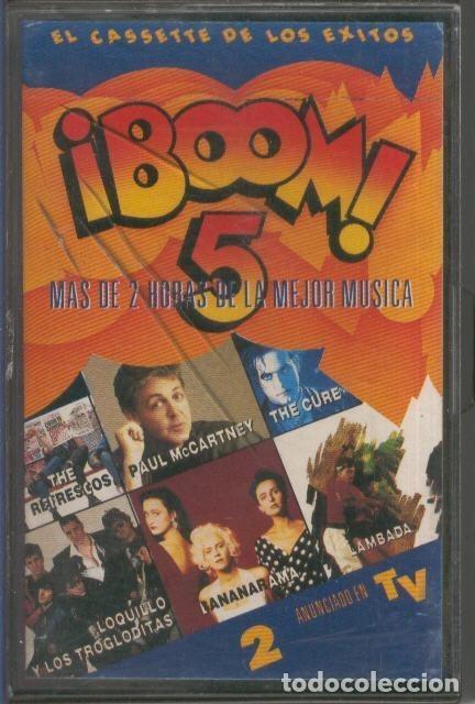 Livros antigos: Cinta Casete: BOOM 5 - El Cassette de los Exitos (EMI) - Varios
