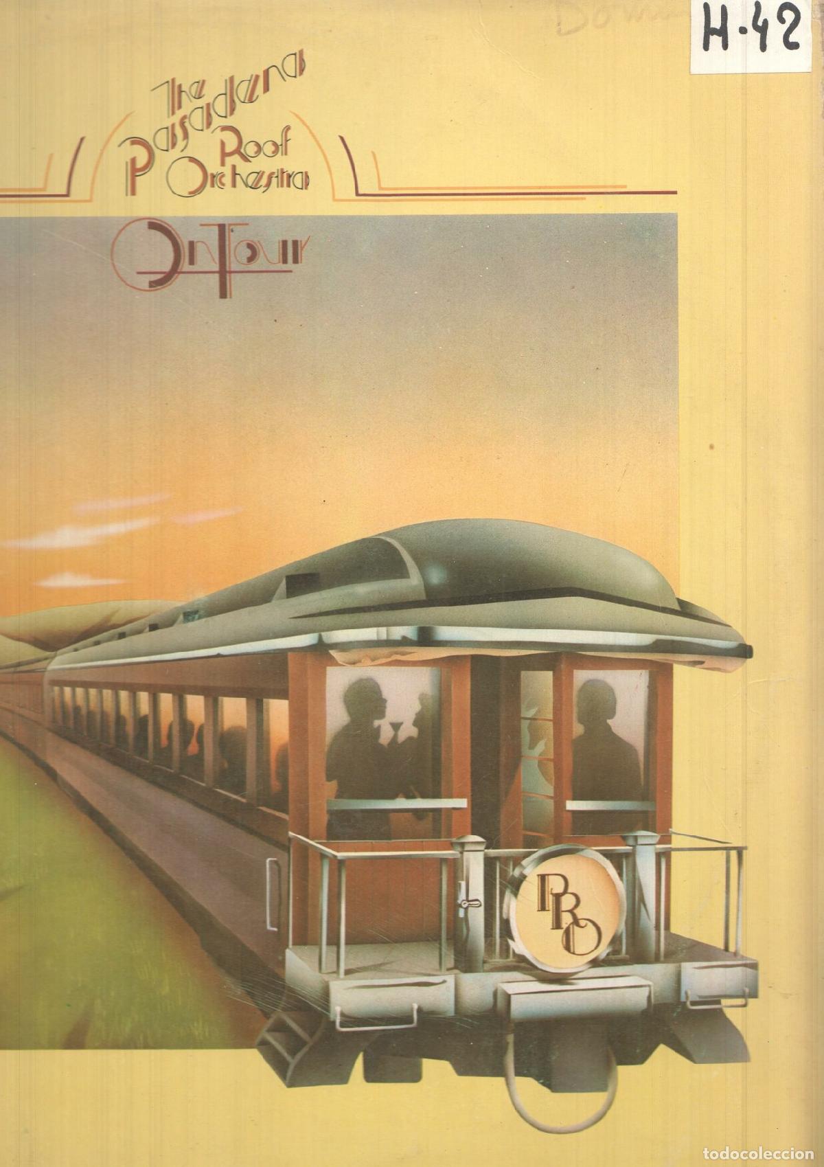 Antiquarische B&uuml;cher: LP: On Tour - The Pasadena, Roof Orchestra. Lomo deteriorado y escrito el nombre del propietario en