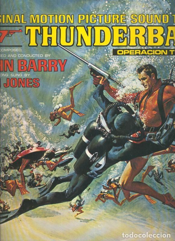 Libros antiguos: Disco LP: Thunderball, Operacion Trueno , banda sonora original - Varios