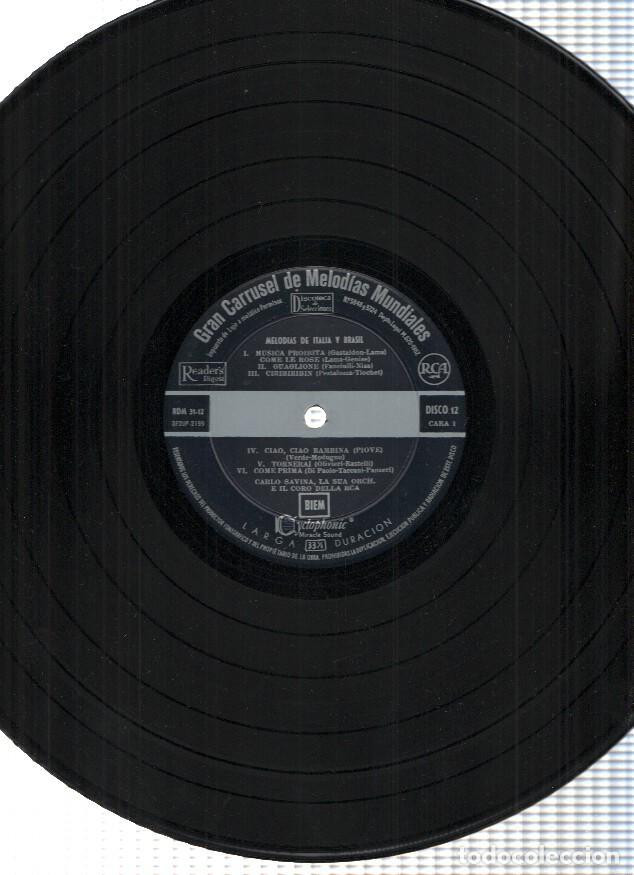 Antiquarische B&uuml;cher: Vinilo-LP: Gran Carrusel de Melodias Mundiales, Numero 12: MELODIAS DE ITALIA Y BRASIL (Readers Dige