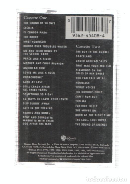 Livres anciens: Cassete-Musica: THE PAUL SIMON ANTHOLOGY - Cassete 02 (Warner 1993) - Paul Simon