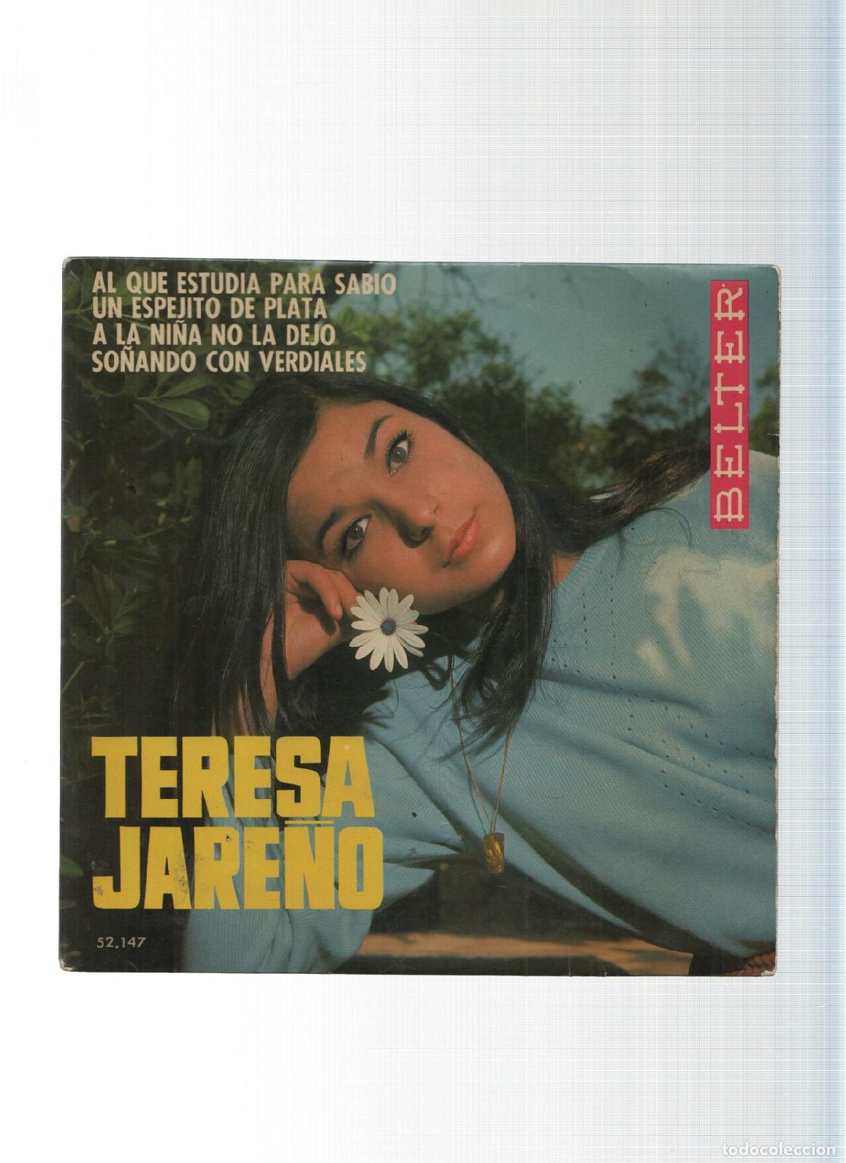 Libros antiguos: Disco Vinilo 45rpm: TERESA JARE&Ntilde;O - Al que Estudia para Sabio (BELTER 1967) - Teresa Jare&ntilde;o