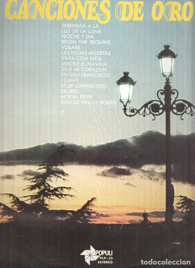 Libros antiguos: LP: Canciones de Oro, Populi - Foto 1