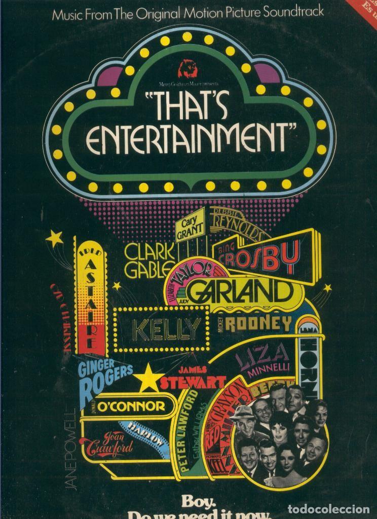 Libros antiguos: Disco LP: THATS ENTERTAINMENT - Original Motion Picture Soundtrack (BSO) - Henry Mancini