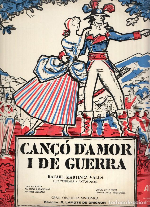 Libri antichi: Disco/Vinilo-LP: CANCO D,AMOR I DE GUERRA - Rafael Martinez Valls - Rafael Martinez Valls
