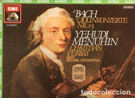 Libri antichi: Disco/Vinilo-LP: BACH - Conciertos para Violin Nos.1,2 y 3 / YEHUDI MENUHIN (EMI) - Bach
