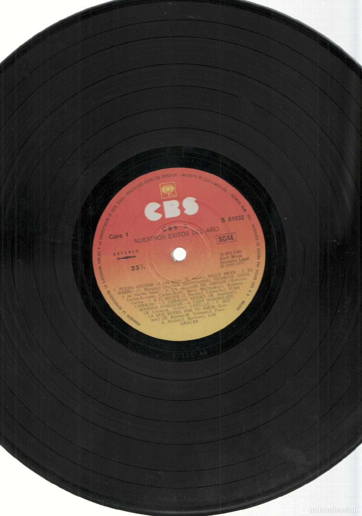 Libri antichi: DISCO/VINILO: NUESTROS EXITOS DEL A&Ntilde;O - CBS 5 (CBS) - Varios