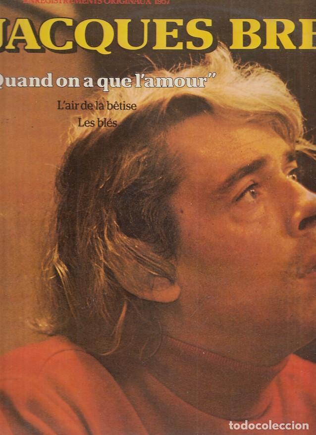 Libros antiguos: LP - Jacques Breel, Quand on a que amour