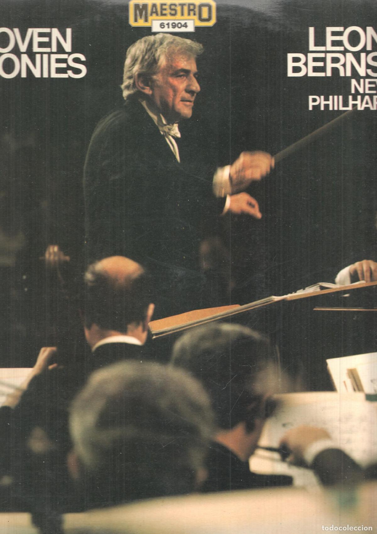 Libri antichi: LP: Sinfonias de Beethoven: Beethoven Sinfonia num 5. Leonard Bernstein, Filarmonica de Nueva York.