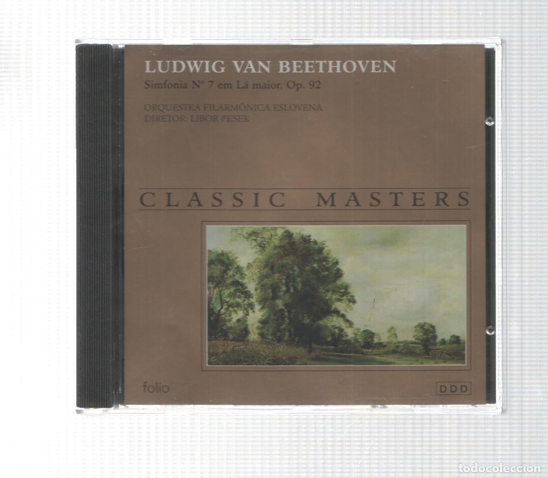 Libros antiguos: CD: folio: Beethoven - Classic Masters. Simfonia num 7 - Foto 1