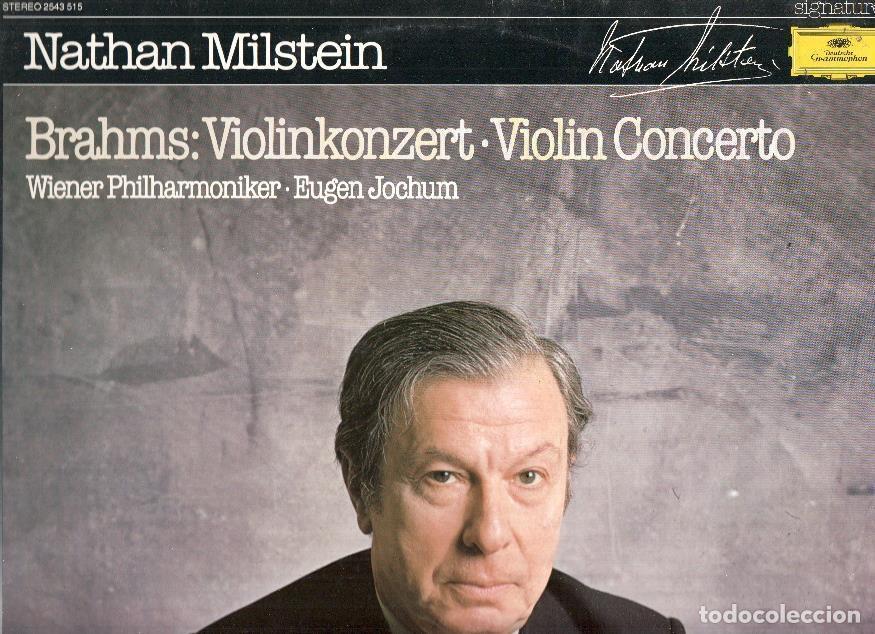Libri antichi: Disco/Vinilo-LP: JOHANNES BRAHMS - Violinkonzert / Nathan Milstein (Deutsche Gramophon) - JOHANNES B