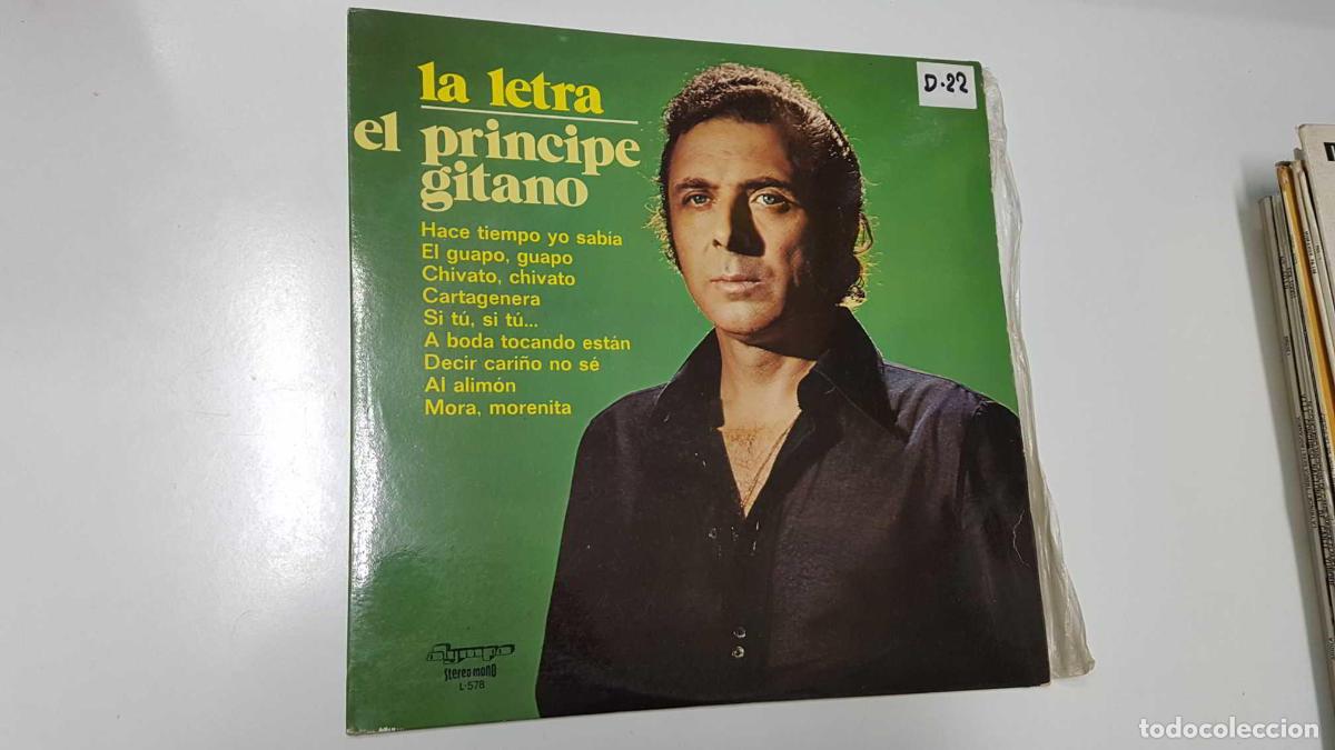 Libros antiguos: LP: La letra, El Principe Gitano -Hace tiempo yo sabia, Cartegenera, Decir cari&ntilde;o no se