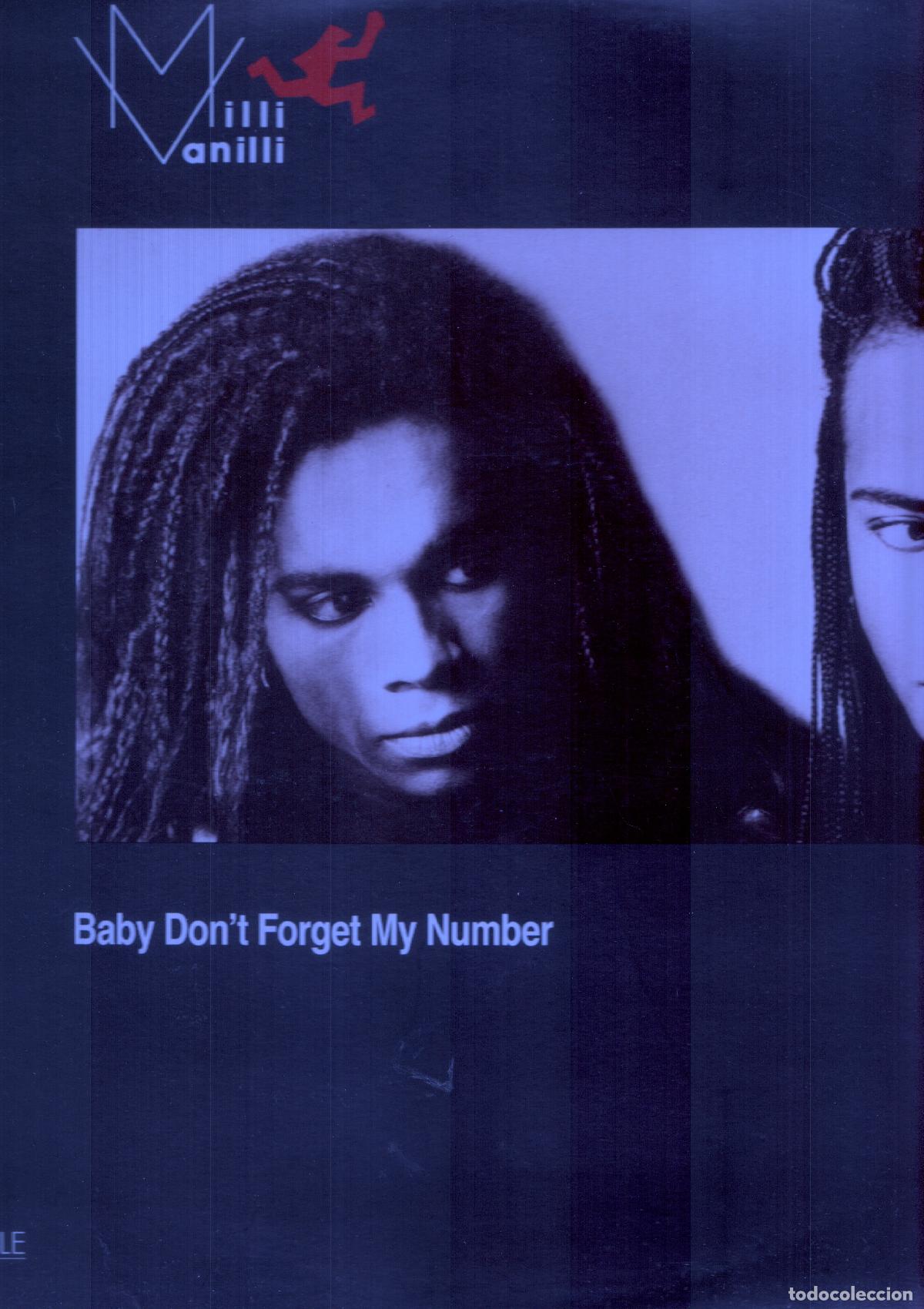 Libri antichi: Disco Vinilo 45rpm: MILLI VANILLI - Baby don't forget my number - Milli Vanilli