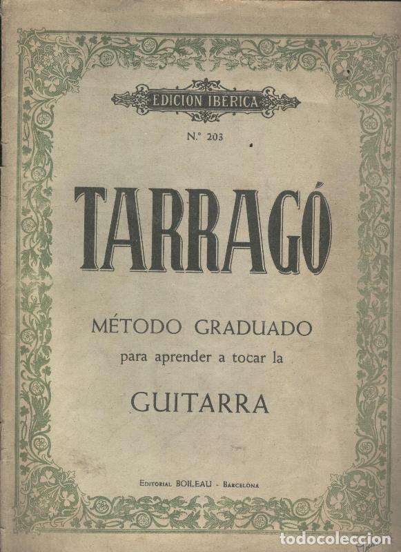 Livros antigos: Metodo graduado para aprender a tocar la guitarra - G.Tarrago