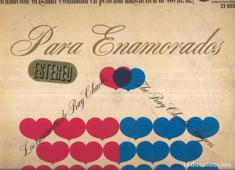 Libri antichi: Disco Vinilo LP: LOS CANTANTES DE RAY CHARLES - Para enamorados - VARIOS