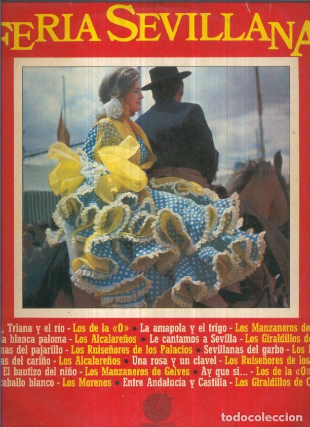 Libros antiguos: Disco Vinilo LP 33rpm: FERIA SEVILLANA - Sevilla, Triana y el Rio (Recopilatorio) - Varios