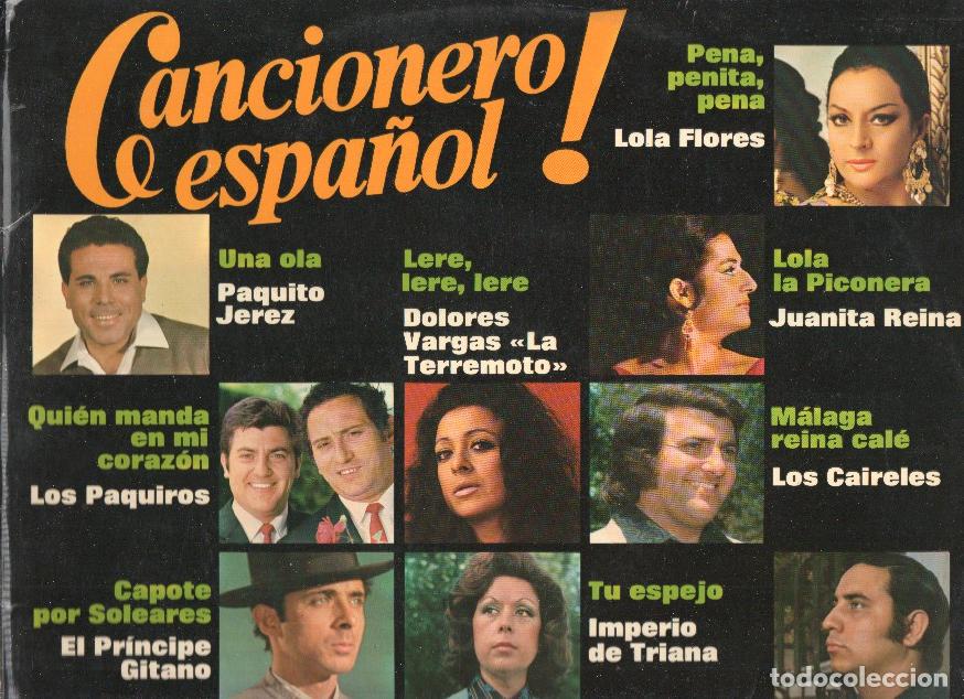 Libros antiguos: Disco-LP 33rpm: CANCIONERO ESPA&Ntilde;OL - Recopilatorio (Impacto) - VARIOS