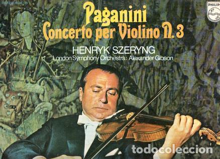 Old books: Disco/Vinilo-LP: PAGANINI: Concerto per Violino Numero 3: HENRYK SZERYNG (Philips) - Paganini