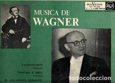 Libros antiguos: Disco/Vinilo-LP: MUSICA DE WAGNER - Tannhauser, Tristan e Iseo / Orquesta de la Opera de Berlin (RCA