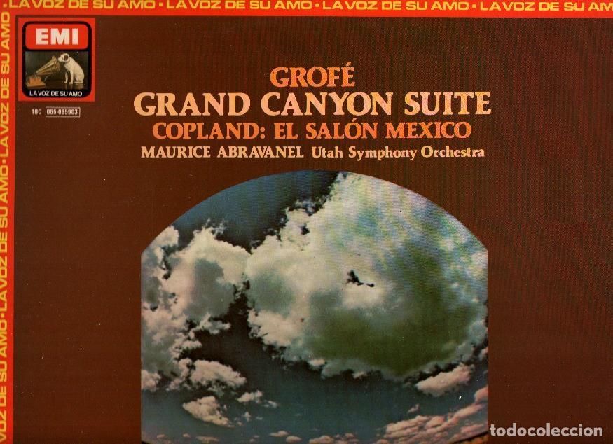 Livros antigos: Disco/Vinilo-LP: GROFE / COPLAND - Grand Cayon Suite / El Salon Mexico (Emi) - Grofe y Copland