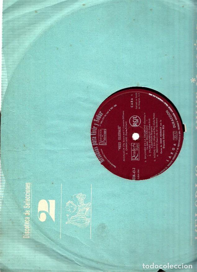 Livros antigos: Disco/Vinilo-LP: MELODIAS PARA VIVIR Y SO&Ntilde;AR, Disco 2: VOCES CELESTIALES (RCA Readers Digest) - VARI