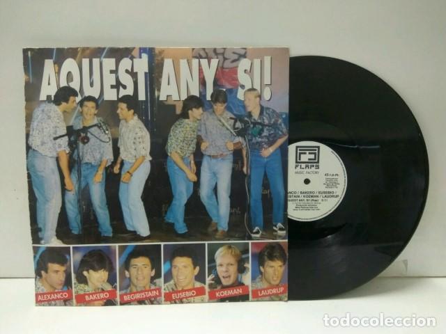 Livros antigos: Vinilo- Musica: FC.BARCELONA: AQUEST ANY SI (Alexanco, Bakero, Eusebio, Beguiristain, Koeman y Laudr
