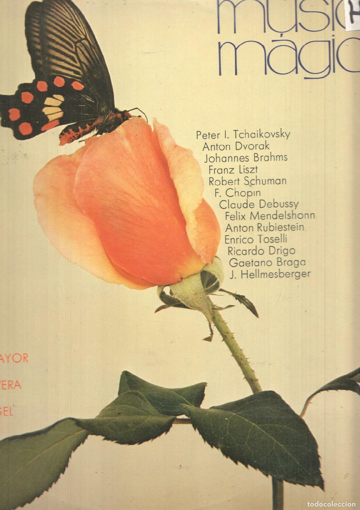 Livros antigos: LP: Musica magica. GM Gramusic. Serenata Op. 6, Camcopm triste Op. 40 num 2, Melodia en fa mayor (An